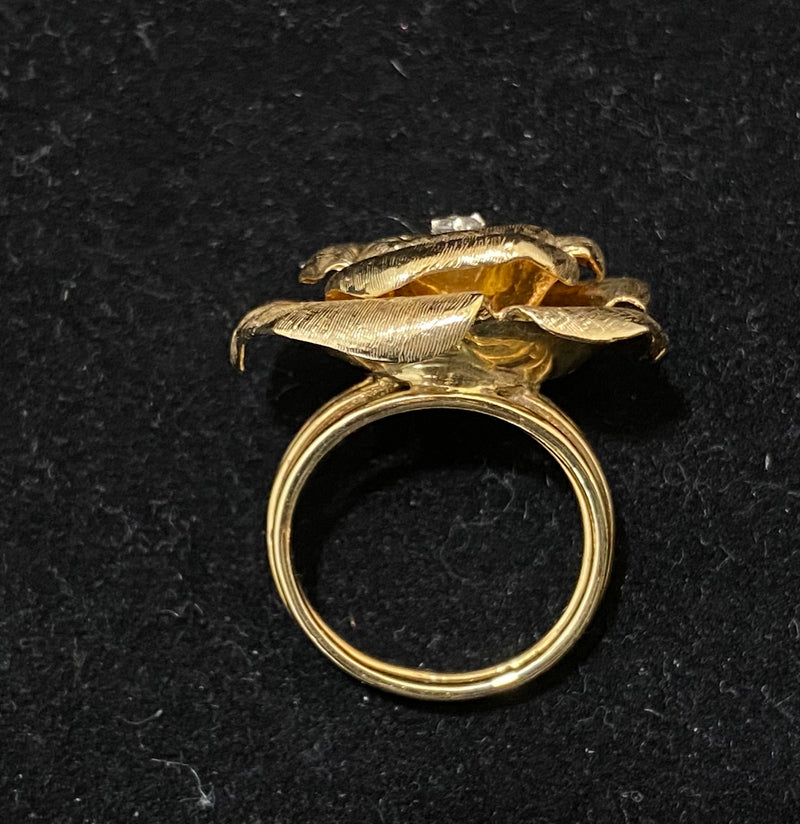 Buccellati Ring, Vintage Lace Ring, Genuine 18K Yellow Gold Natural Di –  Designers Jewel